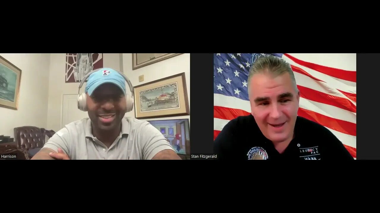 Harrison Floyd with Stan Fitzgerald VFAF Veterans for Trump - Fani Willis political persecution