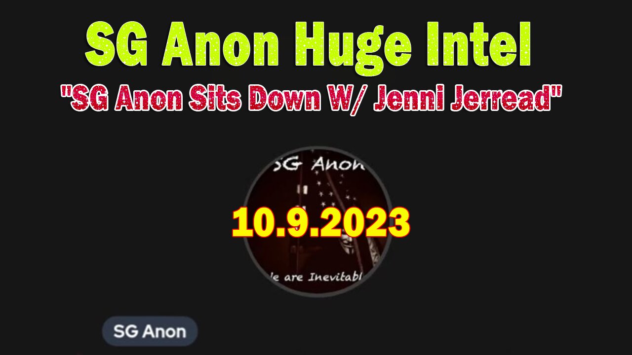 SG Anon Huge Intel: "SG Anon Sits Down W/ Jenni Jerread"