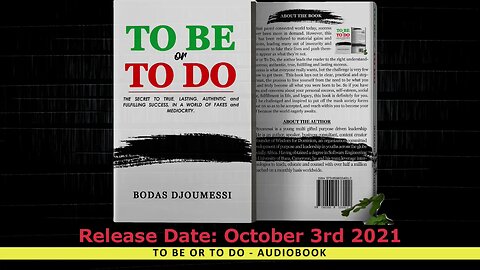 Audiobook TRAILER (TO BE or TO DO)