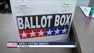 Early voting march in Waukesha