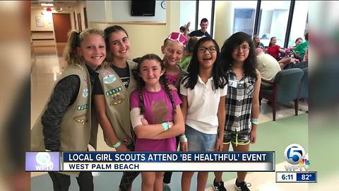 Local Girl Scouts attend 'Be Healthful' event in West Palm Beach