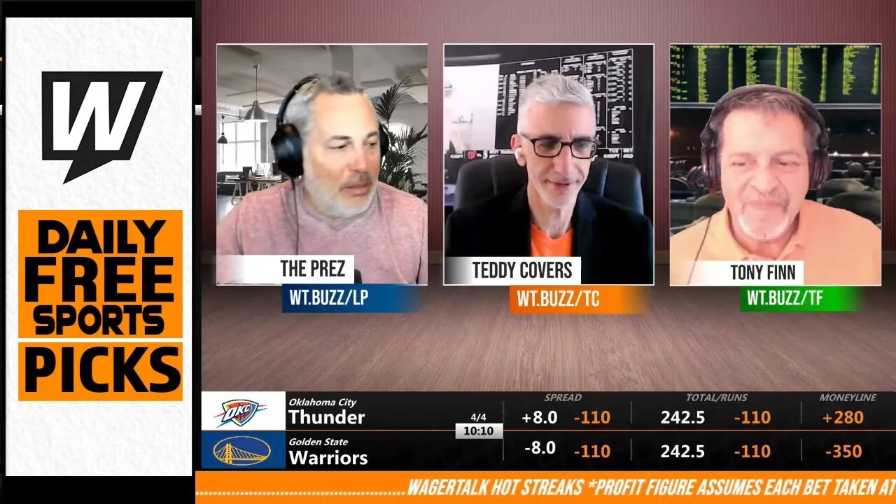 Free Sports Picks | WagerTalk Today | MLB Predictions Today | The Masters | NBA Picks | Apr 4