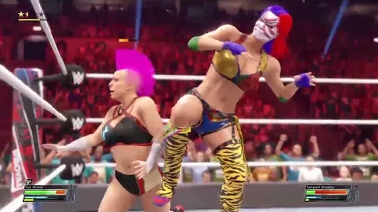 WWE 2K22: Yuri Akane Vs. Tempest Shadow (Legend Difficulty)