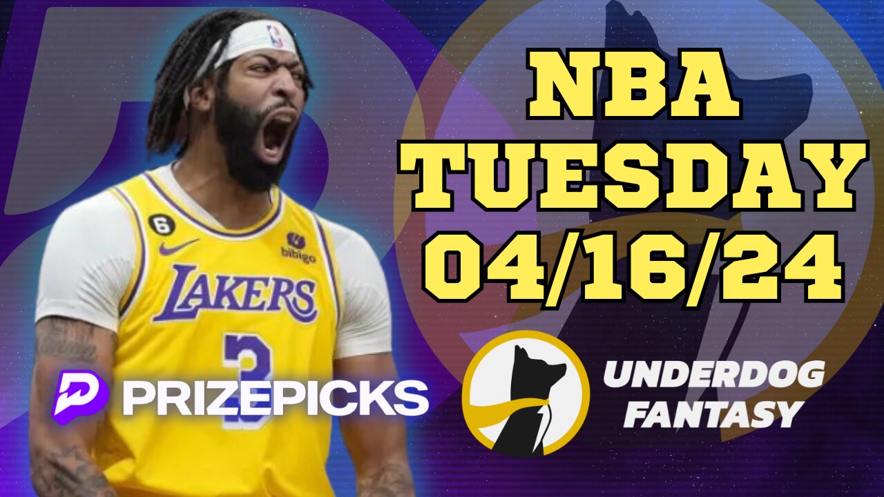 #PRIZEPICKS | #UNDERDOGFANTASY BEST PICKS FOR #NBA TUESDAY | 04/16/24 | #BASKETBALL | TODAY |