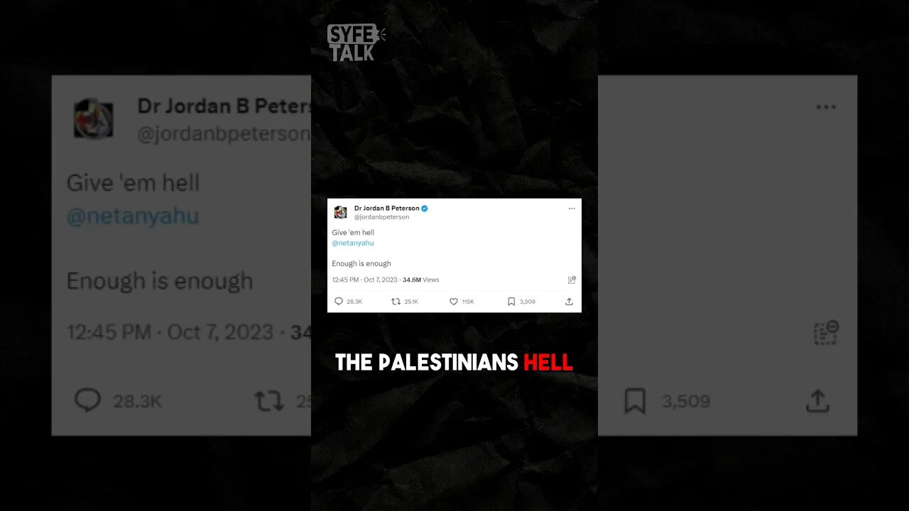 JORDAN PETERSON ON PALESTINIANS