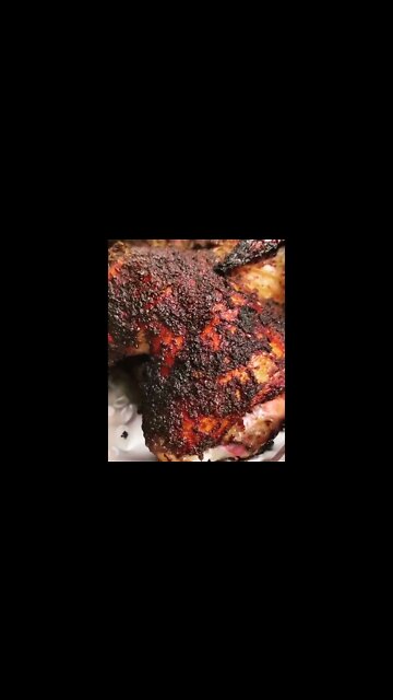 Crispy jerk chicken | @uncle_hemmy_bbq on IG 🐔👑 #shorts #jerkchicken