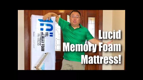 LUCID 10 Inch Gel Memory Foam Bed Mattress Review