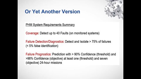 CBM and PHM Requirements Development by Carl Byington