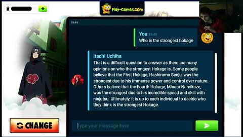 Chat With Naruto While Asking Questions About Ninjas To Itachi Uchia With Live Commentary