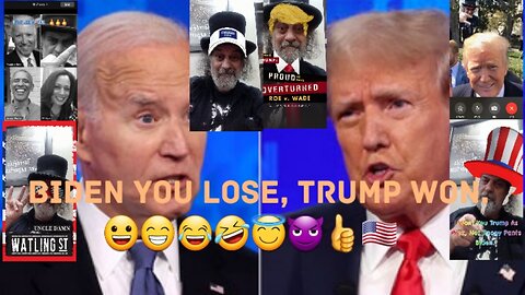 Donald Trump Won Debate Over Joe Biden. 😀😁😂🤣😇😈👍🇺🇸