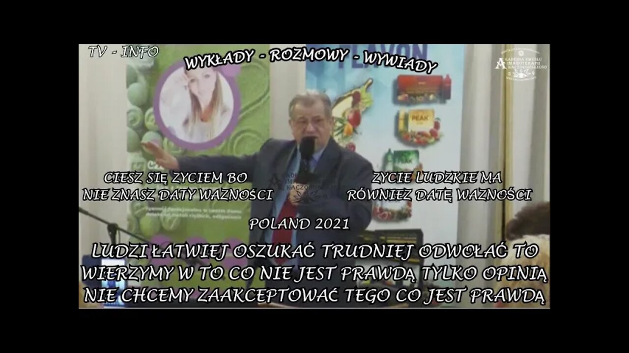 CZŁOWIEK MA DATĘ WAŻNOŚCI ŻYCIA, LUDZI ŁATWIEJ OSZUKAĆ, ZAŚ TRUDNIEJ ODWOŁAĆ KŁAMSTWO /2021© TV INFO