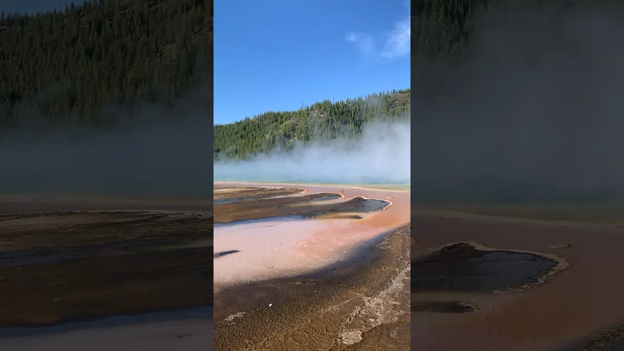 Grand Prismatic Spring | Super Volcano | Yellowstone National Park #shorts #short