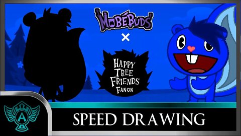 Speed Drawing: Happy Tree Friends Fanon - Azure | Mobebuds Style