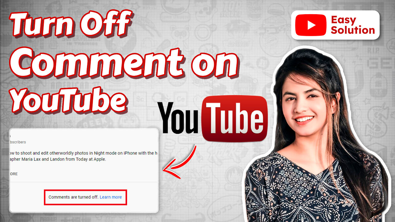 How to turn off comments on YouTube