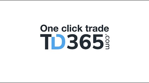 How to enable one click trade (TD365.com)