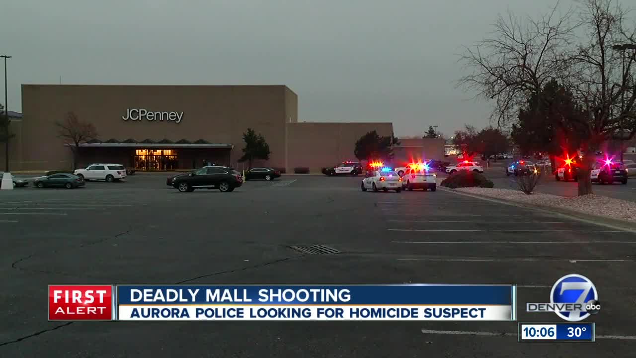 Aurora police searching for homicide suspect after shooting at mall