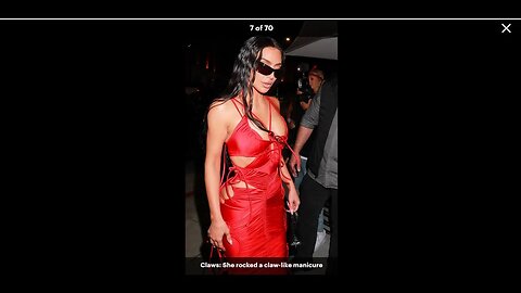 Kim Kardashian is RAVISHING in a s*xy red cutout dress as she parties it up with Khloe, Kendall,