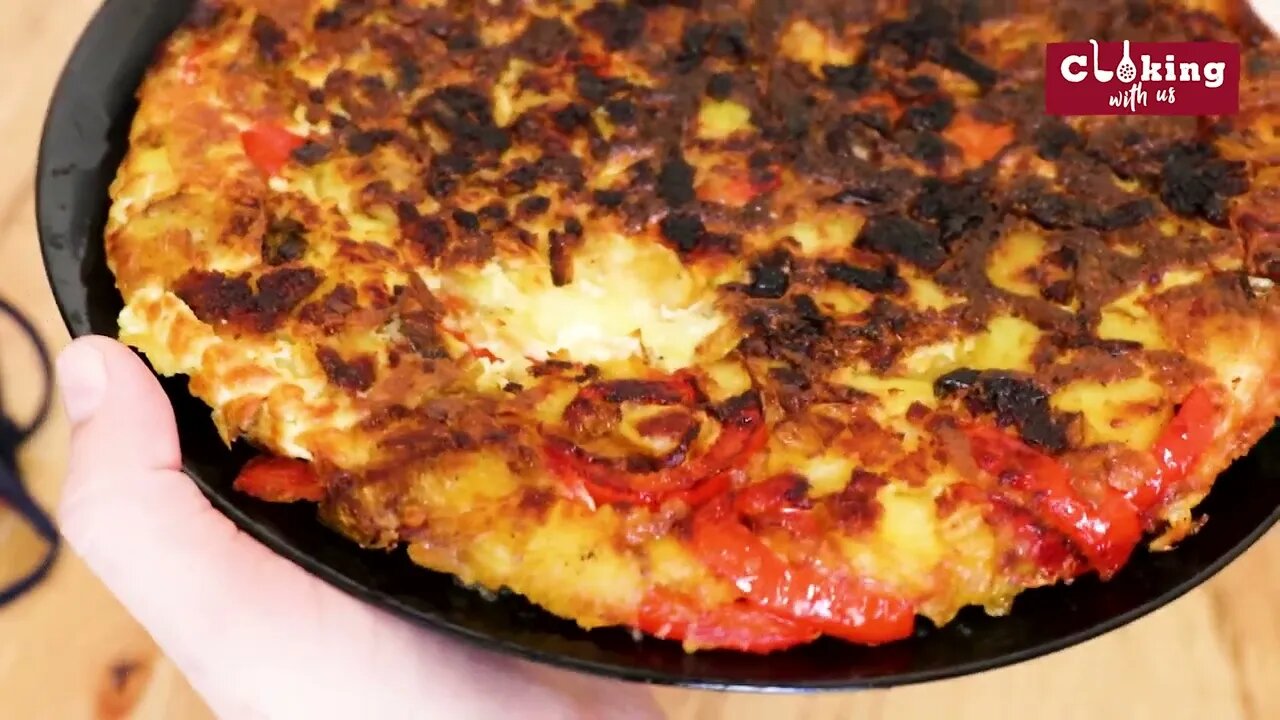 If you have some potatoes, cook this dish - Frittata!