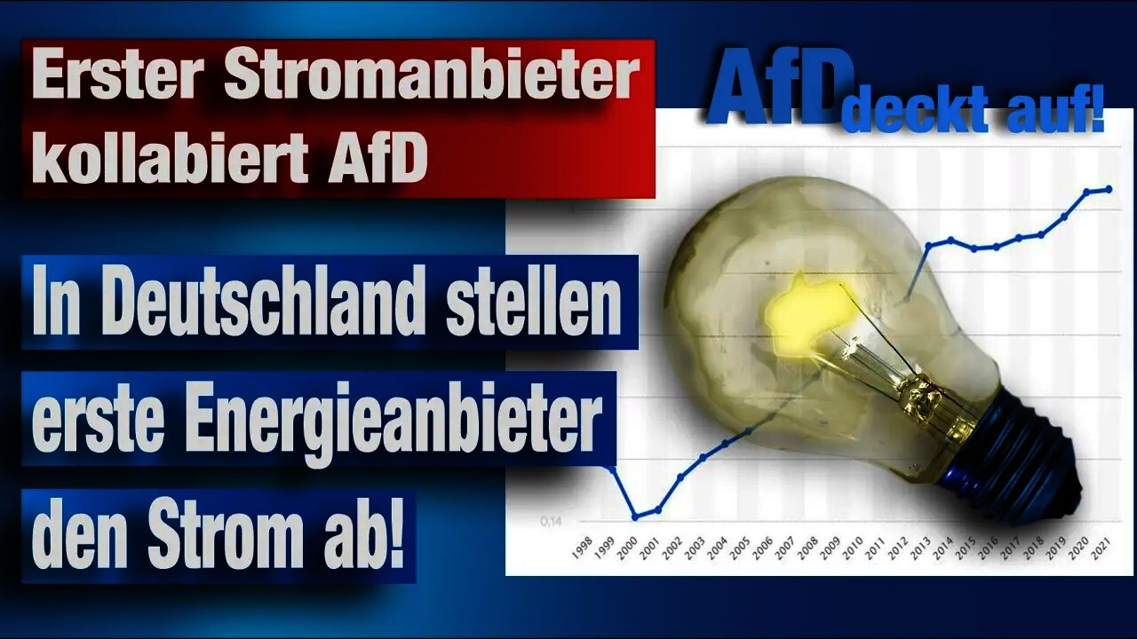 AfD deckt auf: Erster Stromanbieter kollabiert