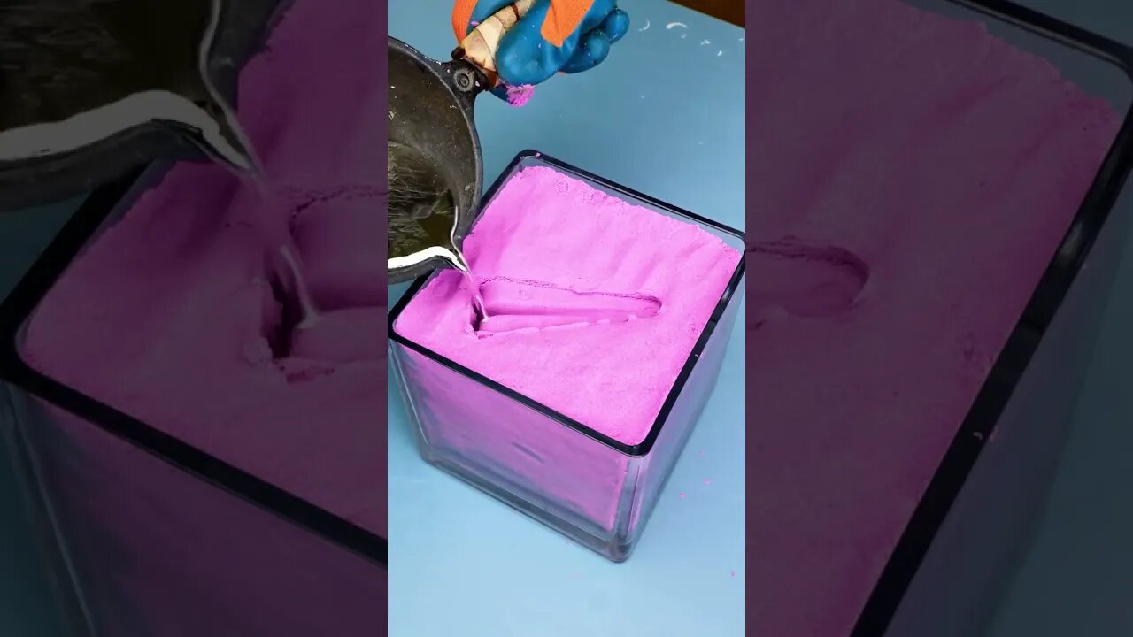 Melting and pouring metal for cool crafts🦾