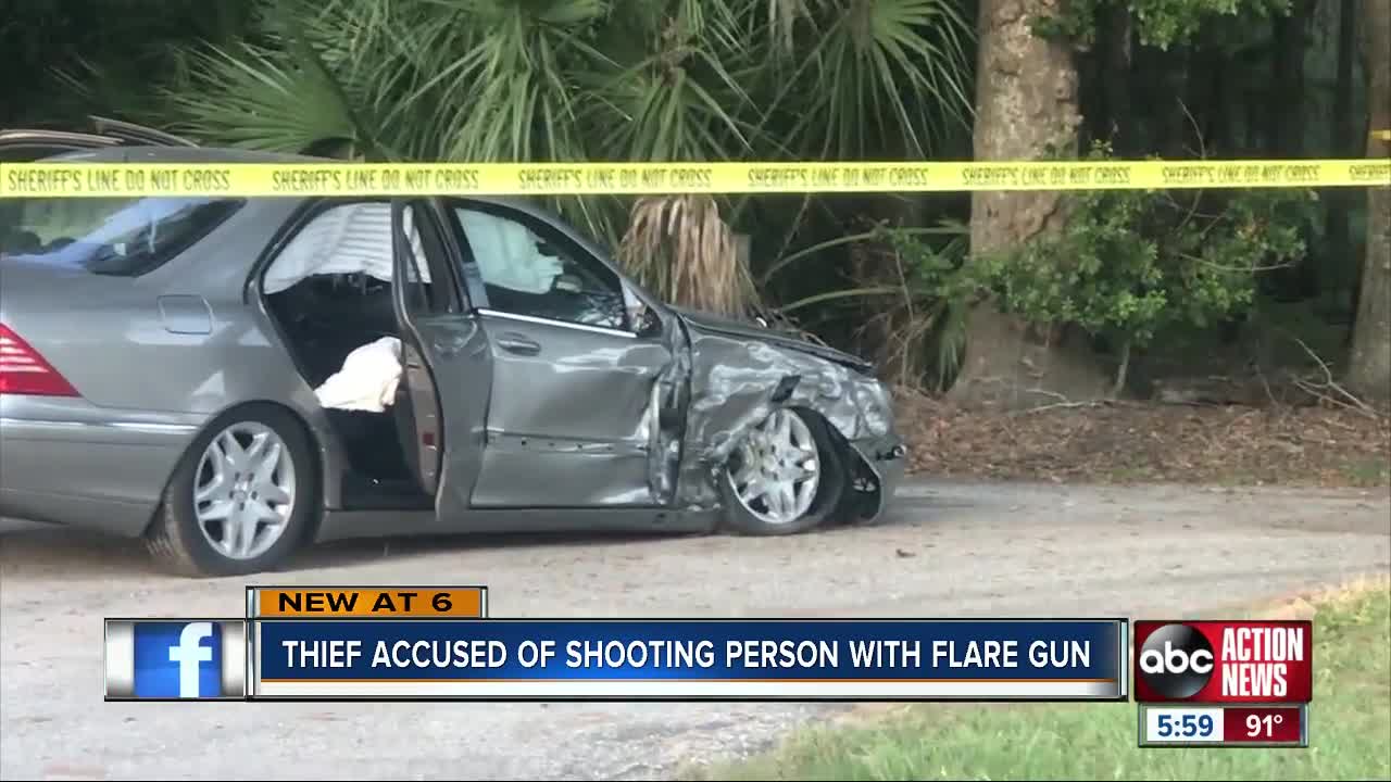 Carjacker shoots man with flare gun during Pasco County crime spree