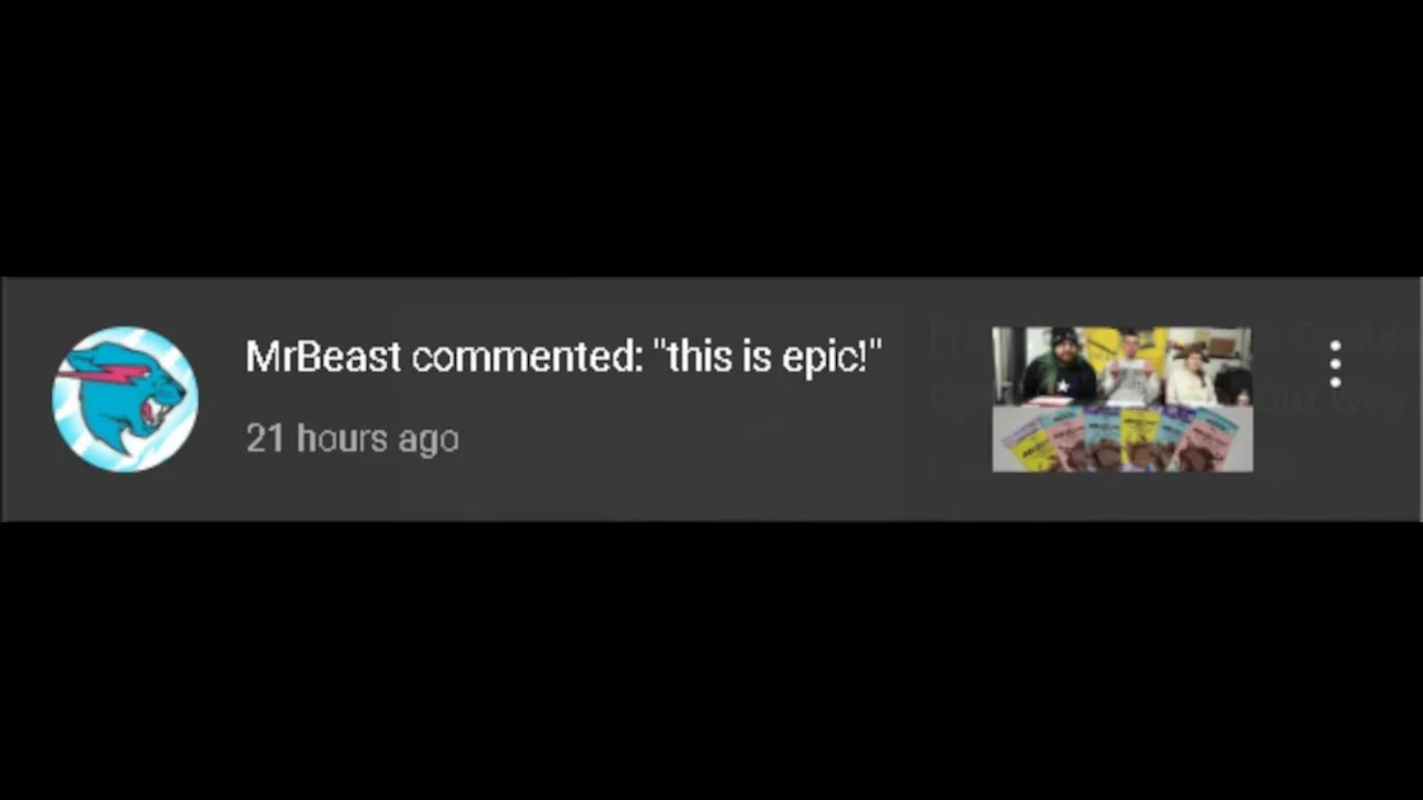 Did MrBeast comment on my video?!