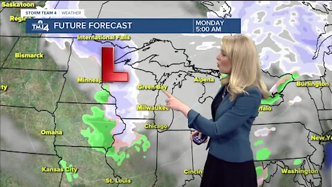Drizzle, snow mix for Saturday with highs in the upper 30s