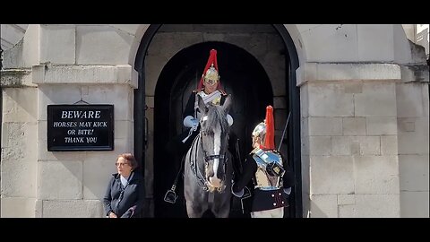 The guard won't say make way #horseguardsparade
