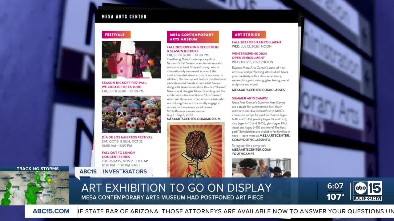 Art exhibition to go on display in Mesa