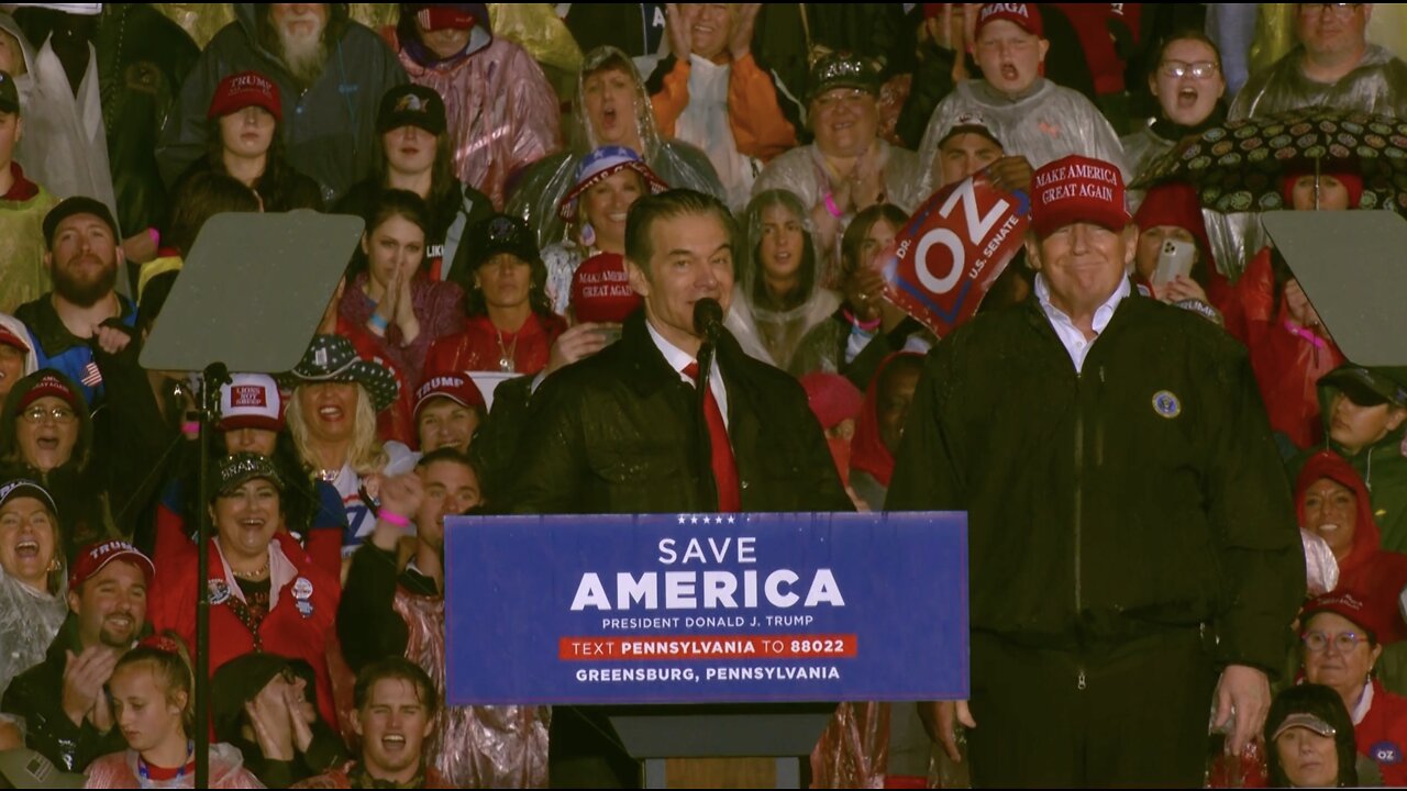 Dr. Mehmet Oz at Save America Rally in Greensburg, PA - 5/6/22