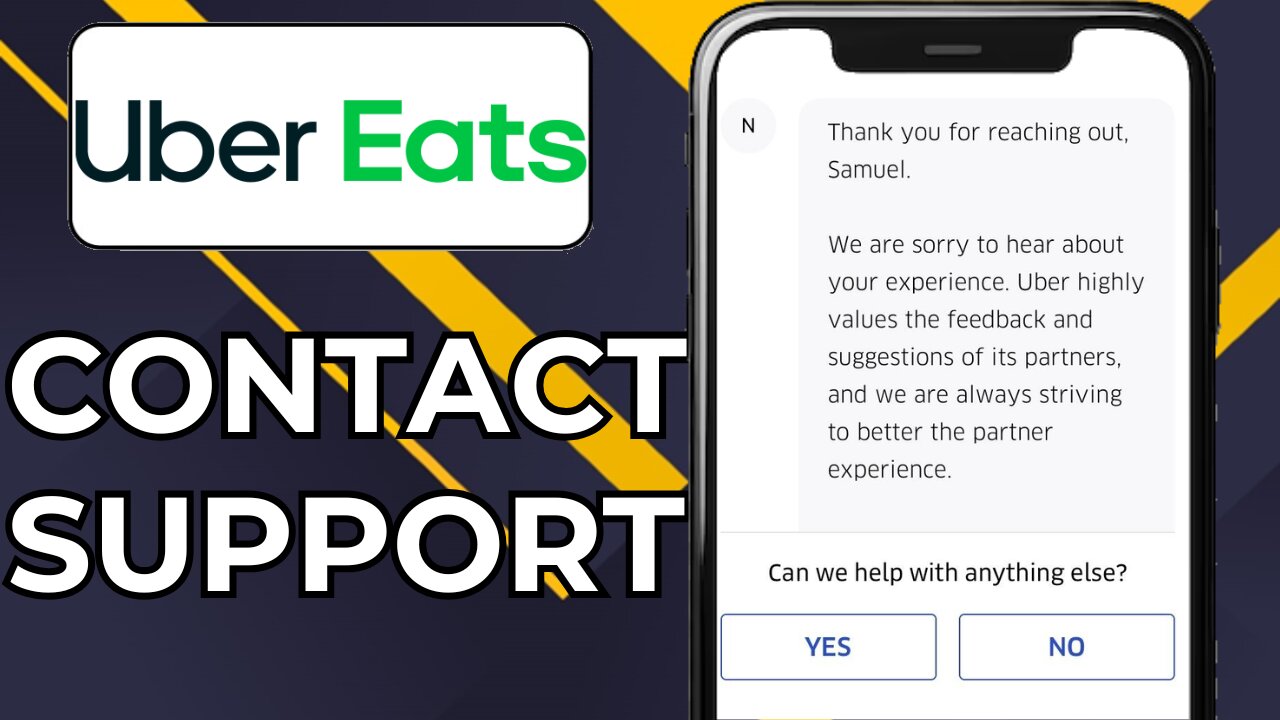 HOW TO CONTACT UBER EATS SUPPORT