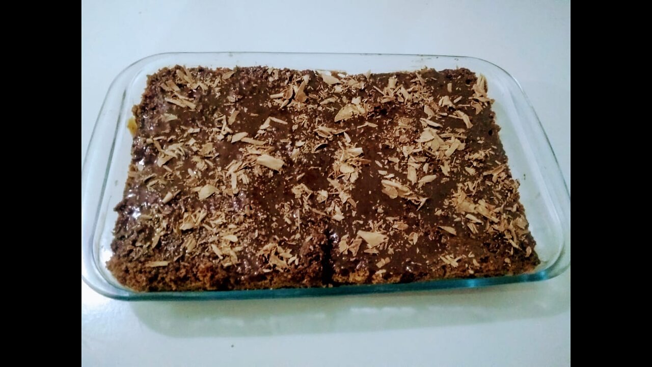 bolo de chocolate de assadeira