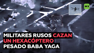 El Ejército ruso rastrea un dron ucraniano y lo destruye