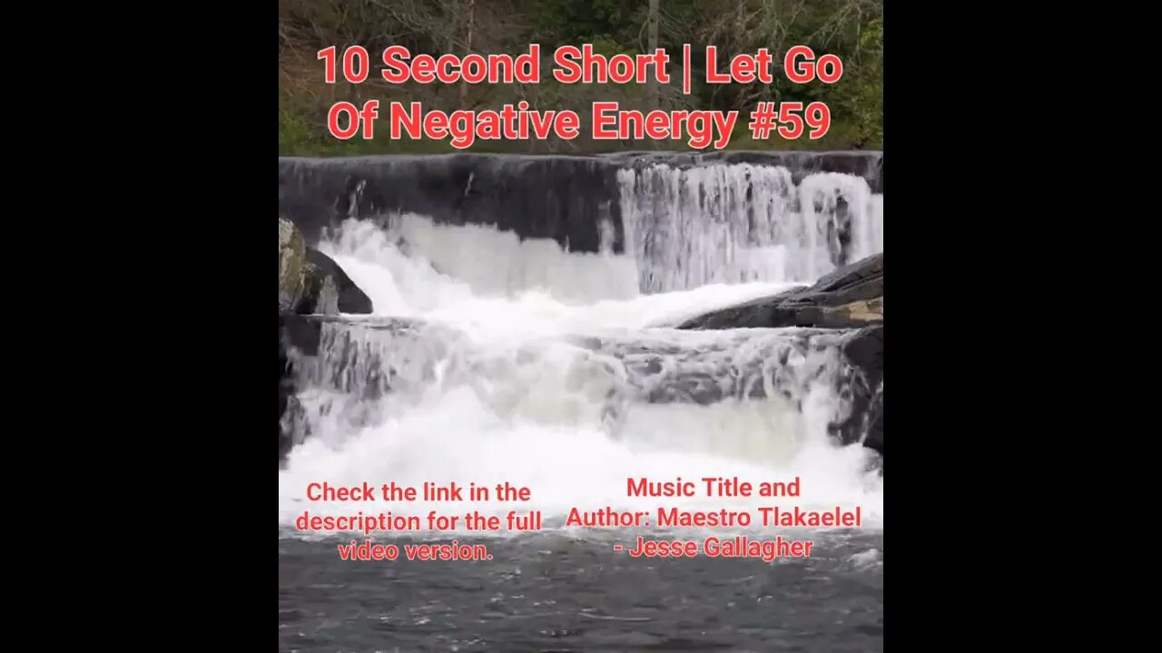 10 Second Short Of Let Go Of Negative Energy | #meditation #shorts #shortsvideo #waterfall #59