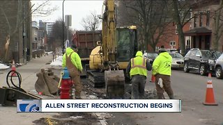 Allen Street reconstruction begins.