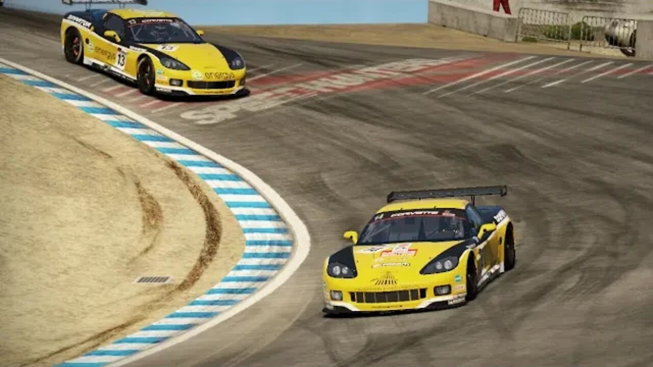 Racing a Corvette C6.R GT1 around Laguna Seca