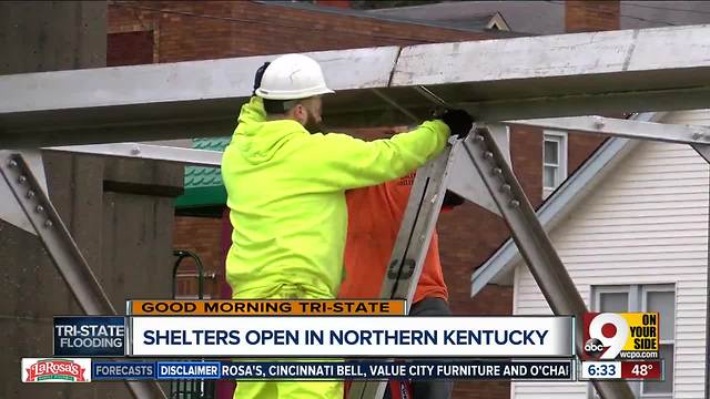 Shelters open in Northern Kentucky as floodwaters rise