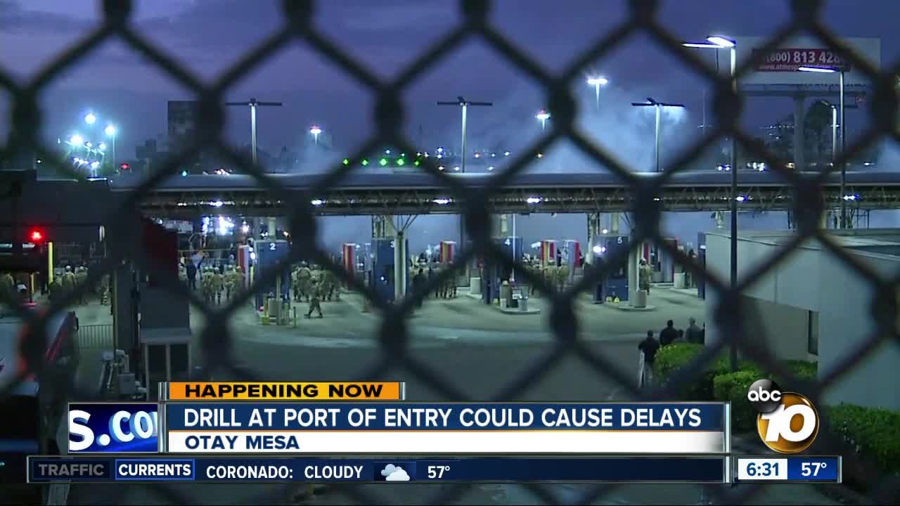 Border officials hold large-scale drill at Otay Mesa Port of Entry