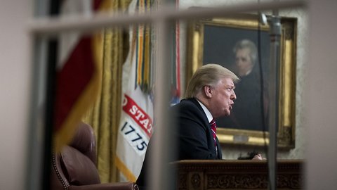 President Trump Continues Call For Border Wall During Visit To Texas