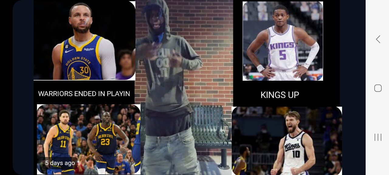 GOLDENSTATE WARRIORS VS SACRAMENTO KING ELMINATION PLAYIN WENT UP AN STUCC LESSGO💪🏾🔵