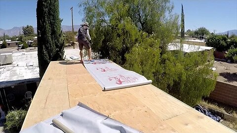 TINY HOUSE METAL ROOF - DAY 1