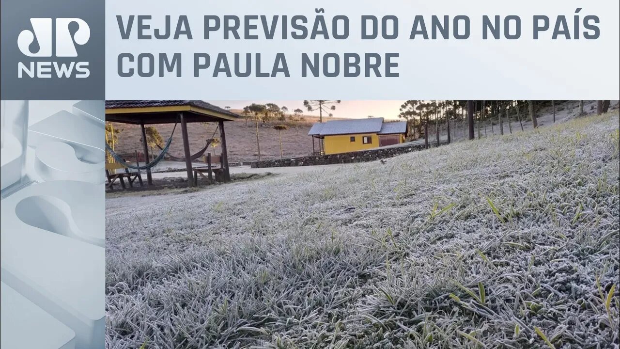 Semana termina com geada e tempo firme no Centro-Sul do Brasil