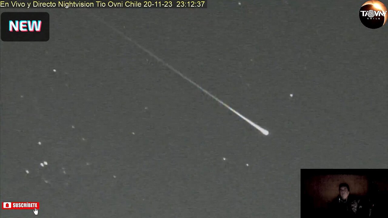 Shooting star caught on camera Tío Ovni - Estrella fugaz captada por la cámara Tío Ovni