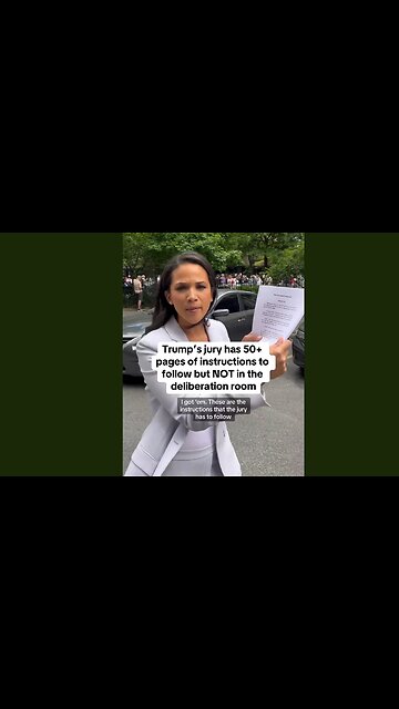 WOAH 🚨 The Donald Trump Trial Is RIGGED! 50+ pages of jury instructions