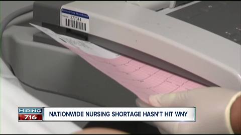 Nationwide nursing shortage hasn't hit Western New York