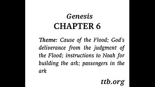 Genesis Chapter 6 (Bible Study)