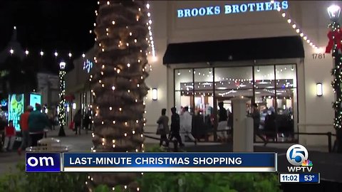 Shoppers hit the stores in search of gifts as Christmas nears