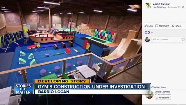 Investigation underway in platform collapse at San Diego parkour gym