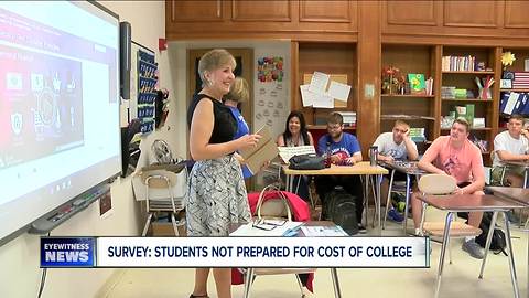 Survey: students not prepared to handle cost of college