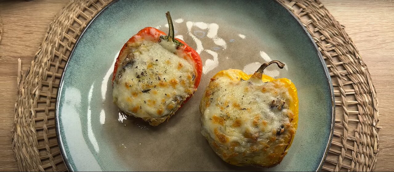 When I get bored with all the recipes, I make this one! Delicious stuffed peppers!